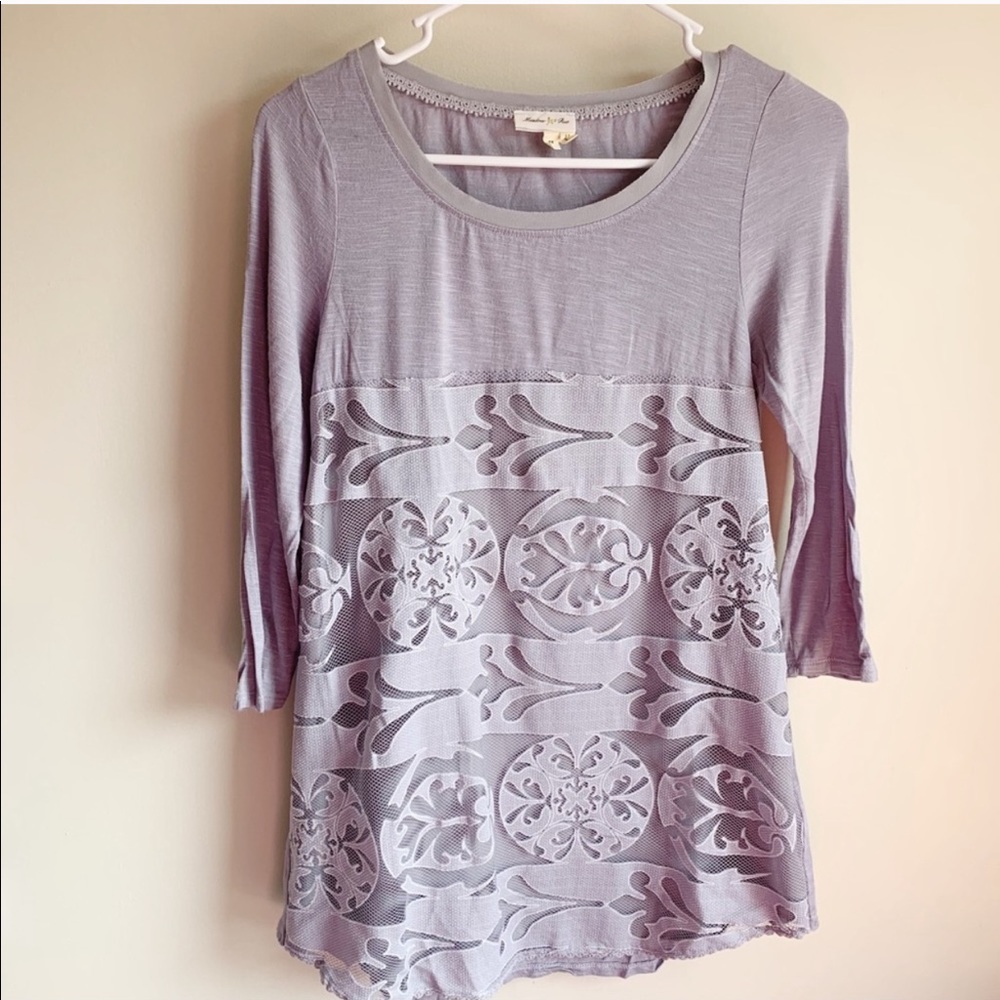 Anthropologie Meadow Rue Capricio Lace Crochet Blouse